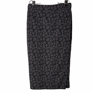 Ripskirt #4 Hawaii Black and Gray Floral Wrap Around Skirt, Large
